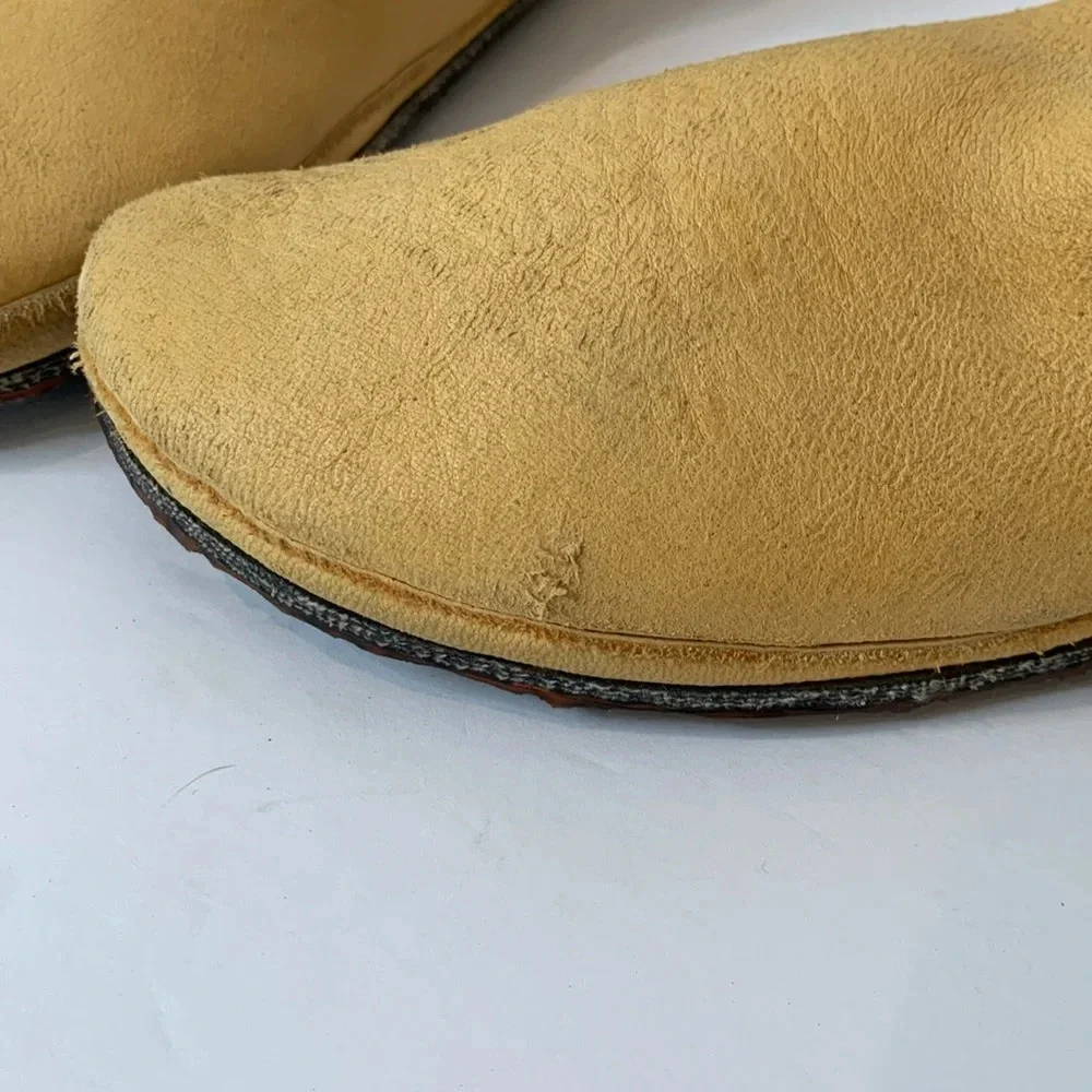 Vintage 70s OOAK Handmade Bald Mountain Moccasins Ankle Boot Renn Faire Festival - Picture 14 of 15
